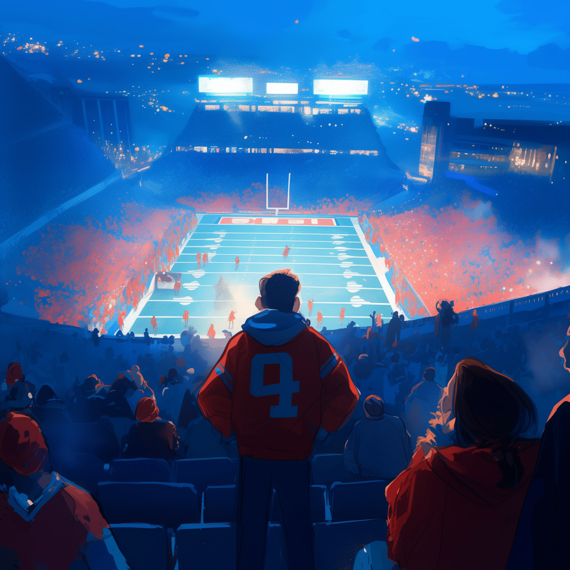 Stadium view during a game